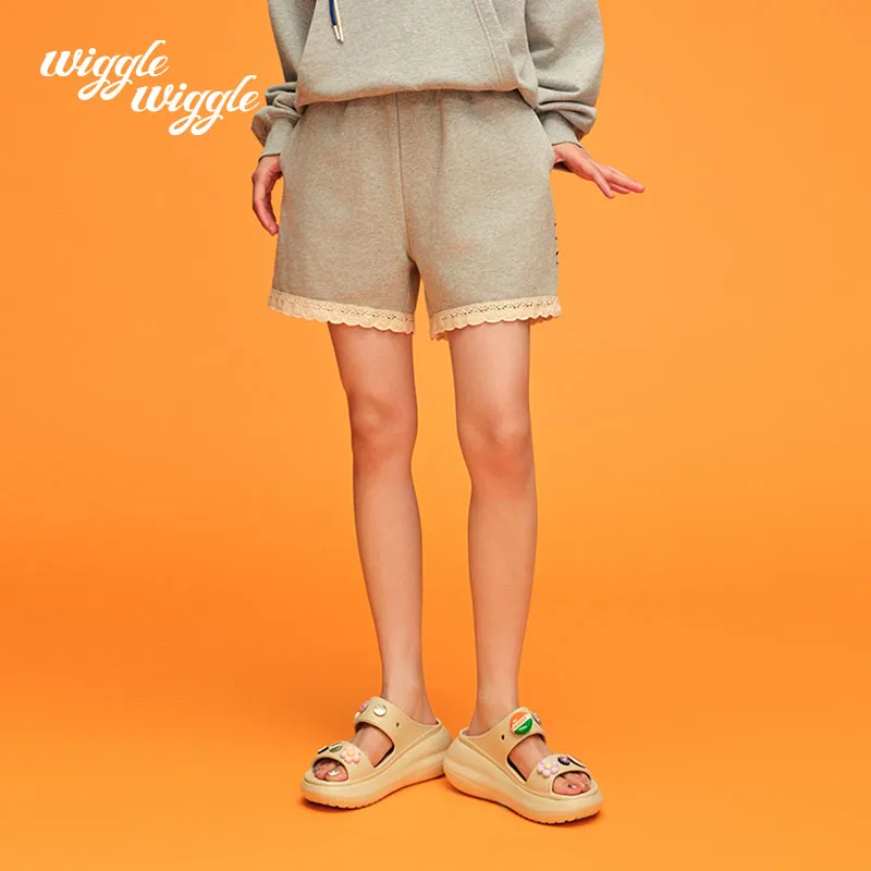 Wiggle Wiggle Casual Shorts Women's Heather Gray-2