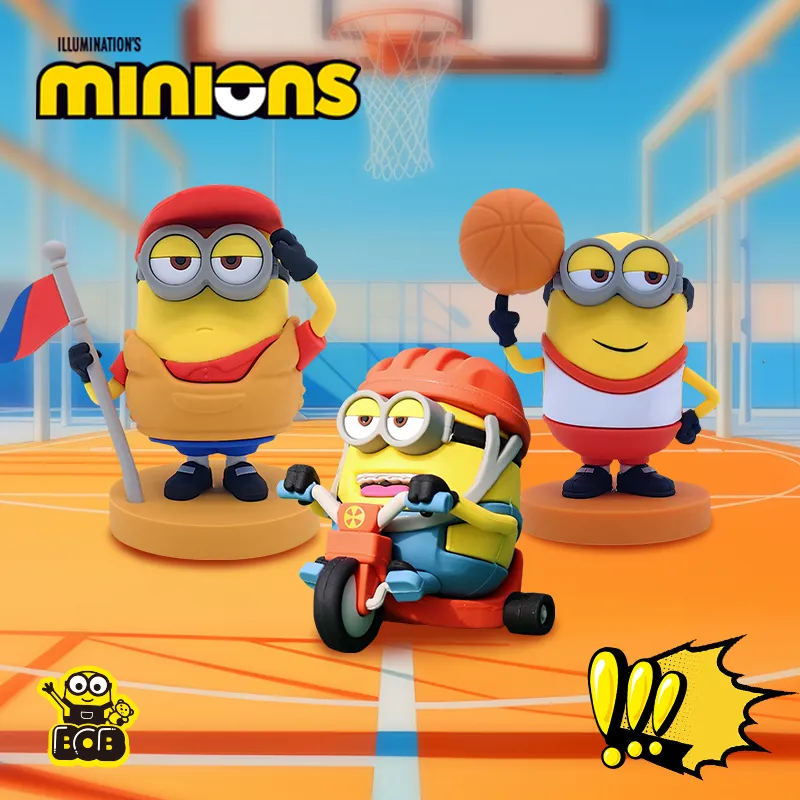 Running Minion Minions Despicable Me 4 Sports Edition Chibi Figures-9