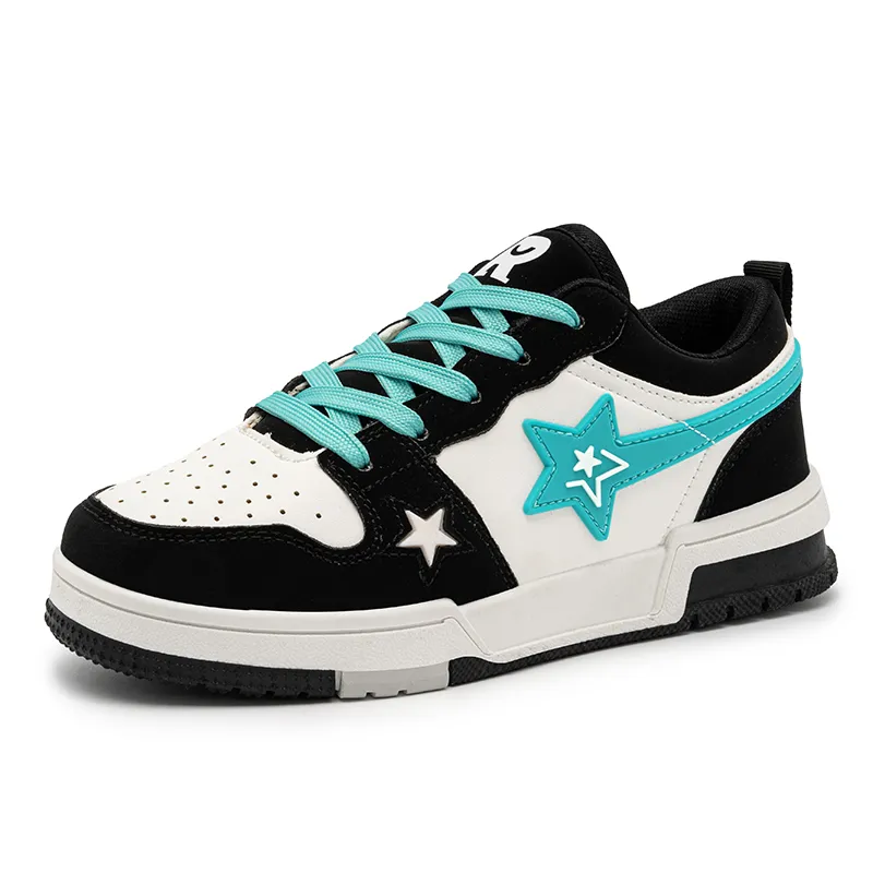 Snow Know The Answer SKTA Anti Slip And Wear Resistant Breathable Low Top Couple Skateboard Shoes Unisex-37