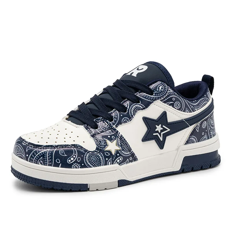 Snow Know The Answer SKTA Anti Slip And Wear Resistant Breathable Low Top Couple Skateboard Shoes Unisex-25