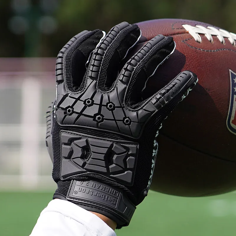 Seibertron Rugby Gear Catch Gloves Sticky Material TPR Unisex-1