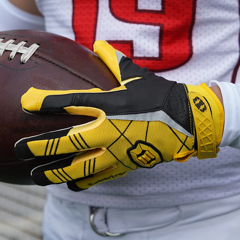 Seibertron Rugby Gear Catch Gloves Sticky Palm Surface Unisex-5