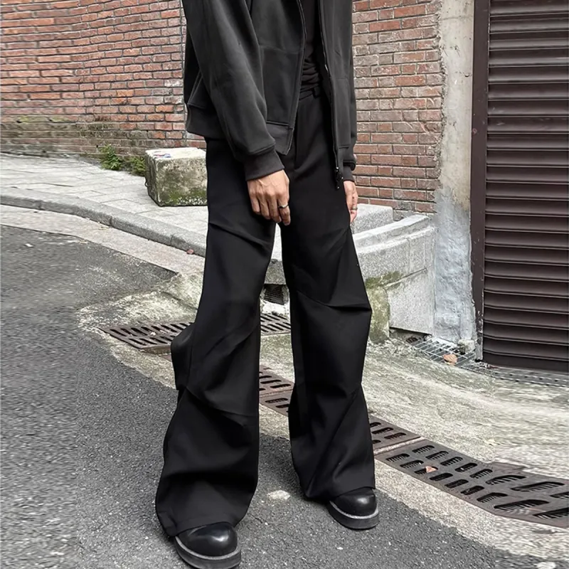TESTUNG Casual Pants Unisex Black-7