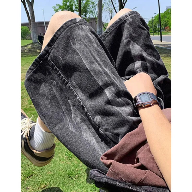 City Hipster Denim Shorts Unisex-1