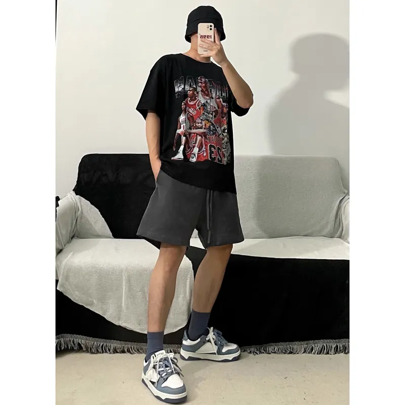 PAINT STAIN Casual Shorts Unisex-13