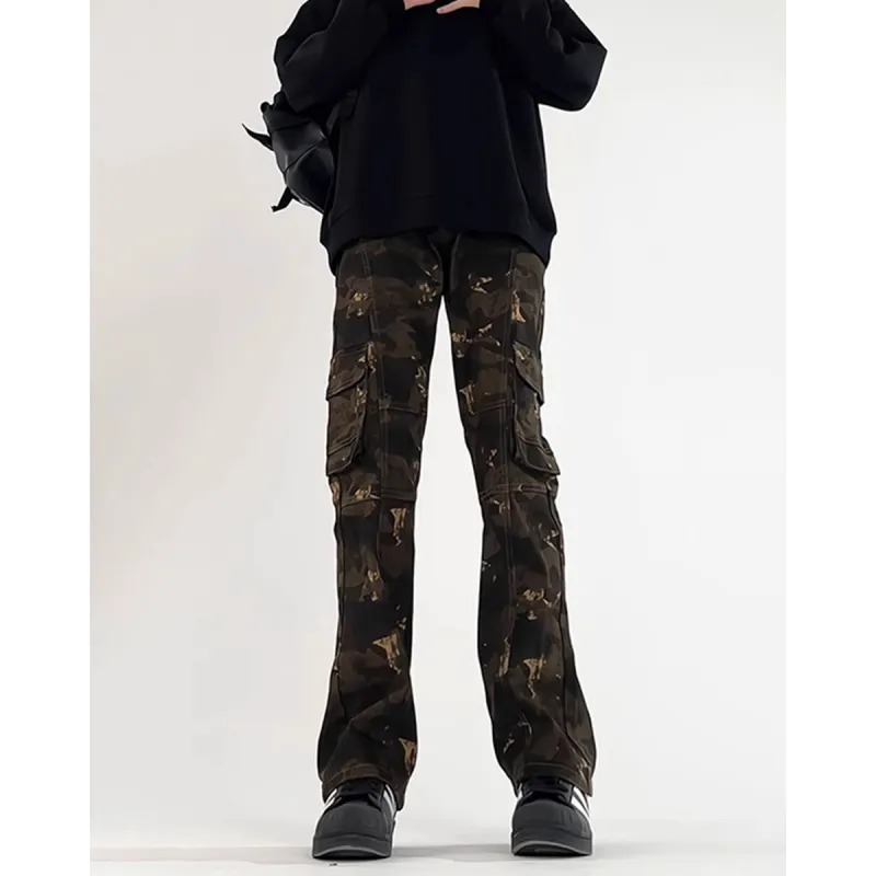 City Hipster Casual Pants Unisex Camouflage-4
