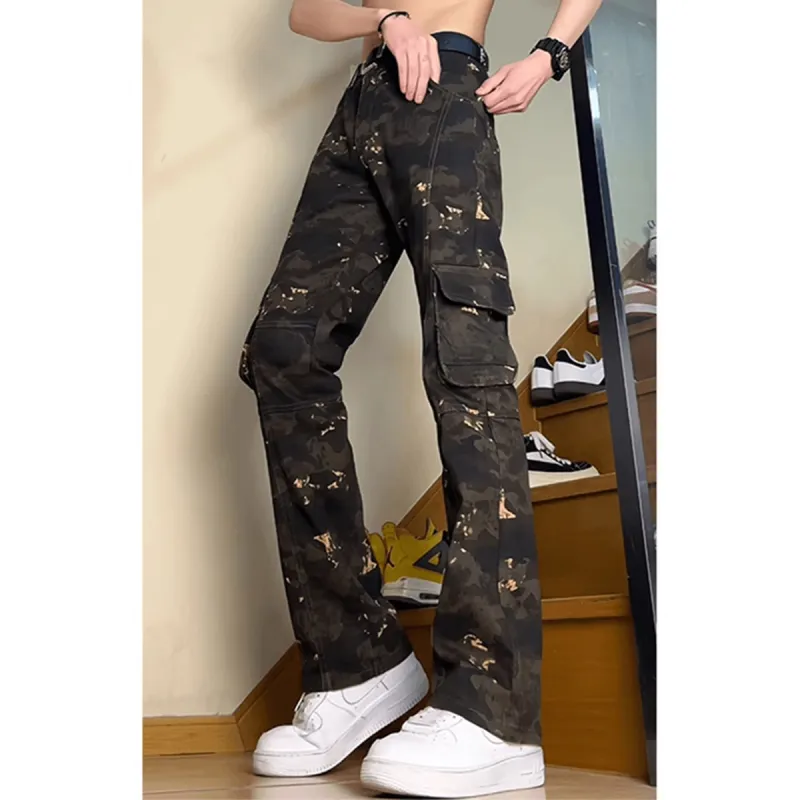 City Hipster Cargo Pants Unisex Camouflage-4