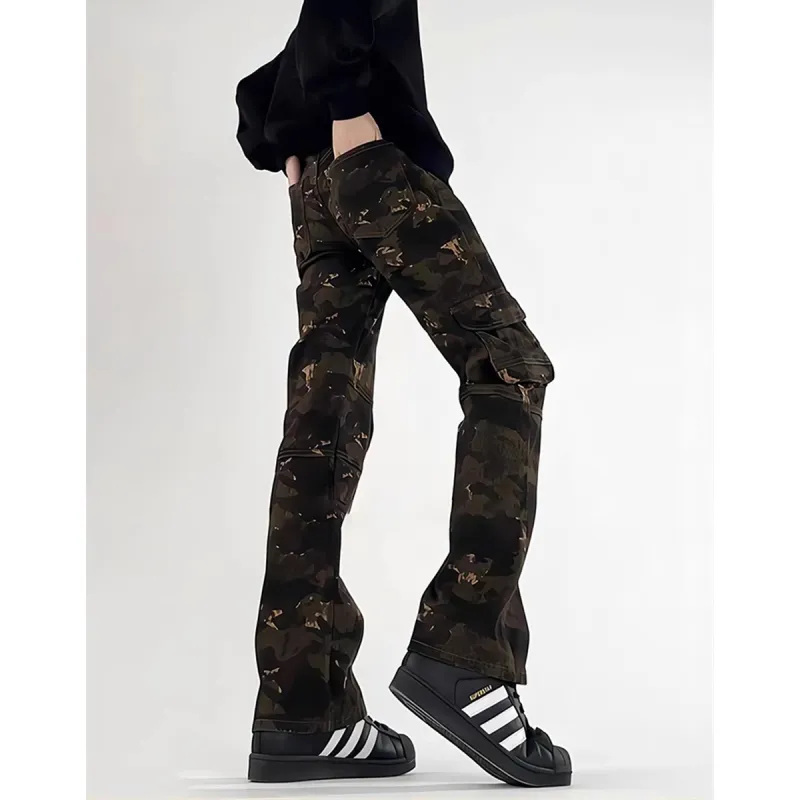 City Hipster Casual Pants Unisex Camouflage-3