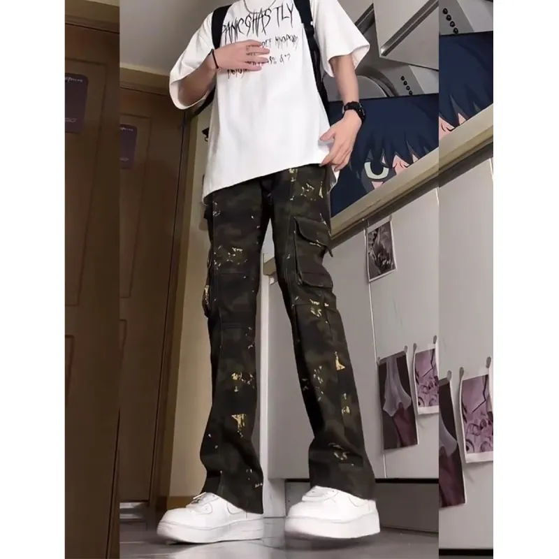 City Hipster Cargo Pants Unisex Camouflage-5