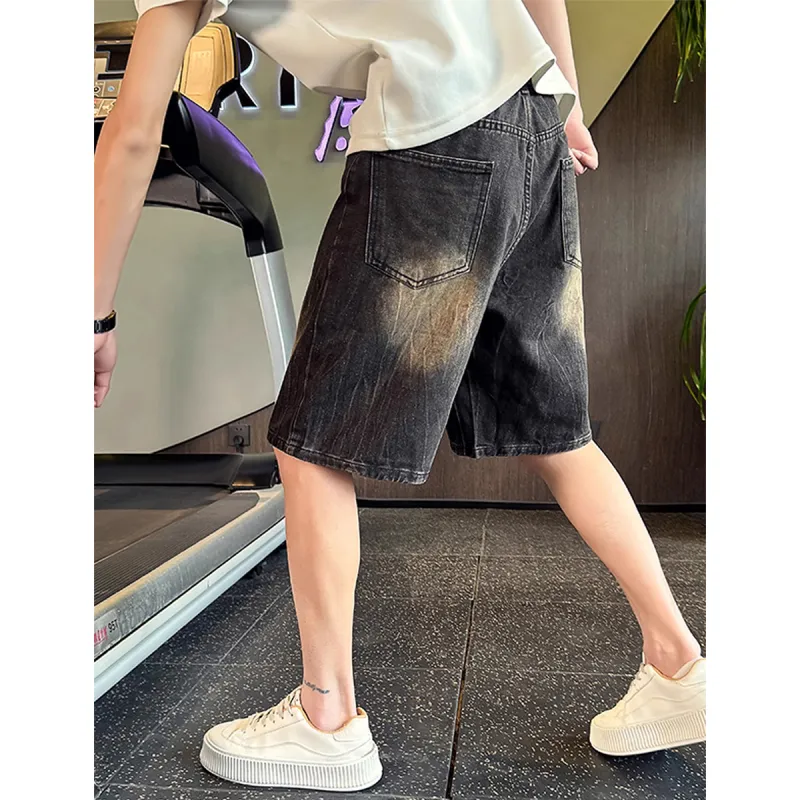 City Hipster Denim Shorts Unisex-7