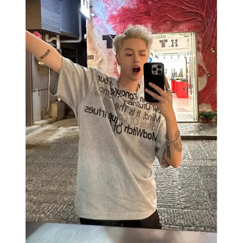 City Hipster T Shirt Unisex Light Gray-1