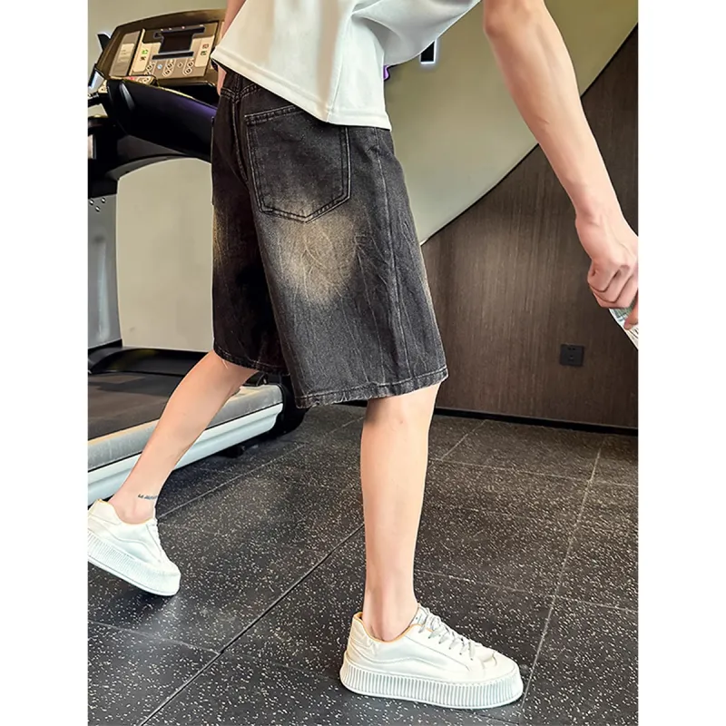 City Hipster Denim Shorts Unisex-5