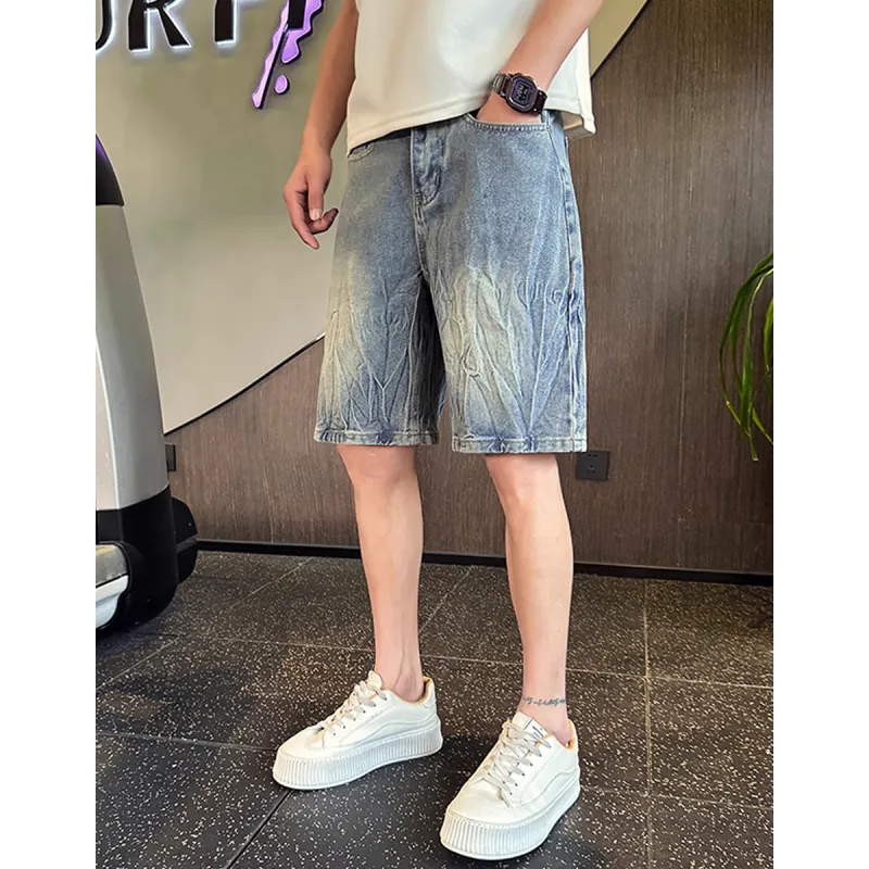 City Hipster Denim Shorts Unisex-3