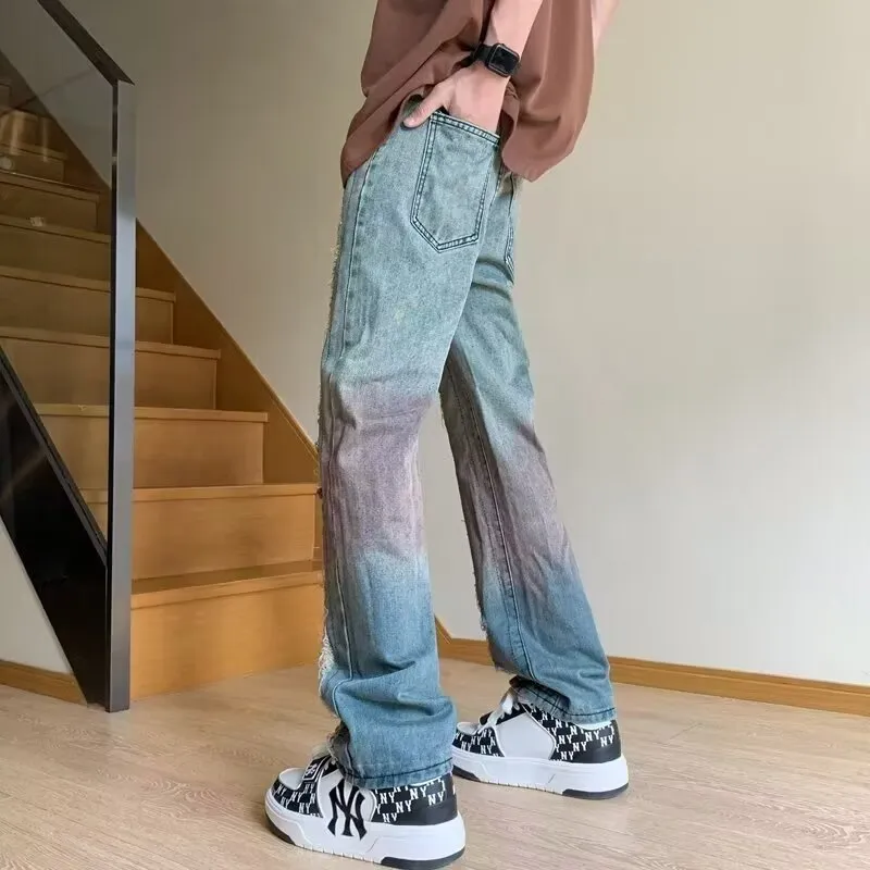 OG96 LAB Jeans Unisex Nostalgic Blue Cut Out Gradient-4
