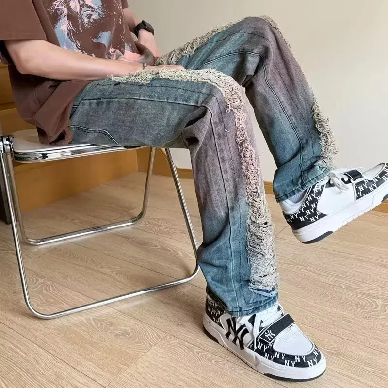 OG96 LAB Jeans Unisex Nostalgic Blue Cut Out Gradient-3