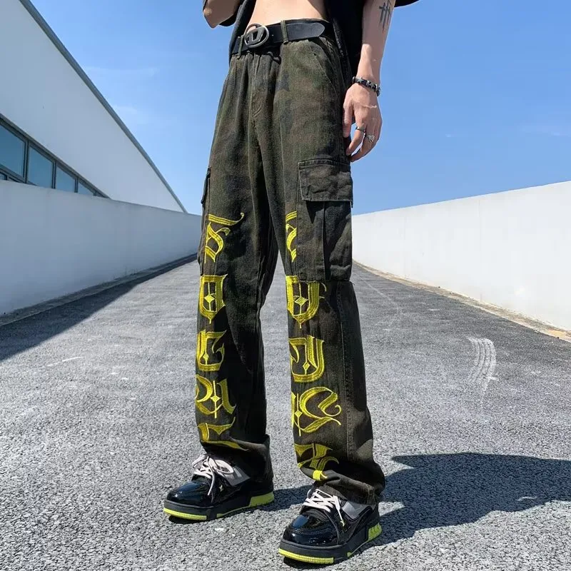 OG96 LAB Jeans Unisex Luxury Streetwear Army Green 💞 💞 💞-1