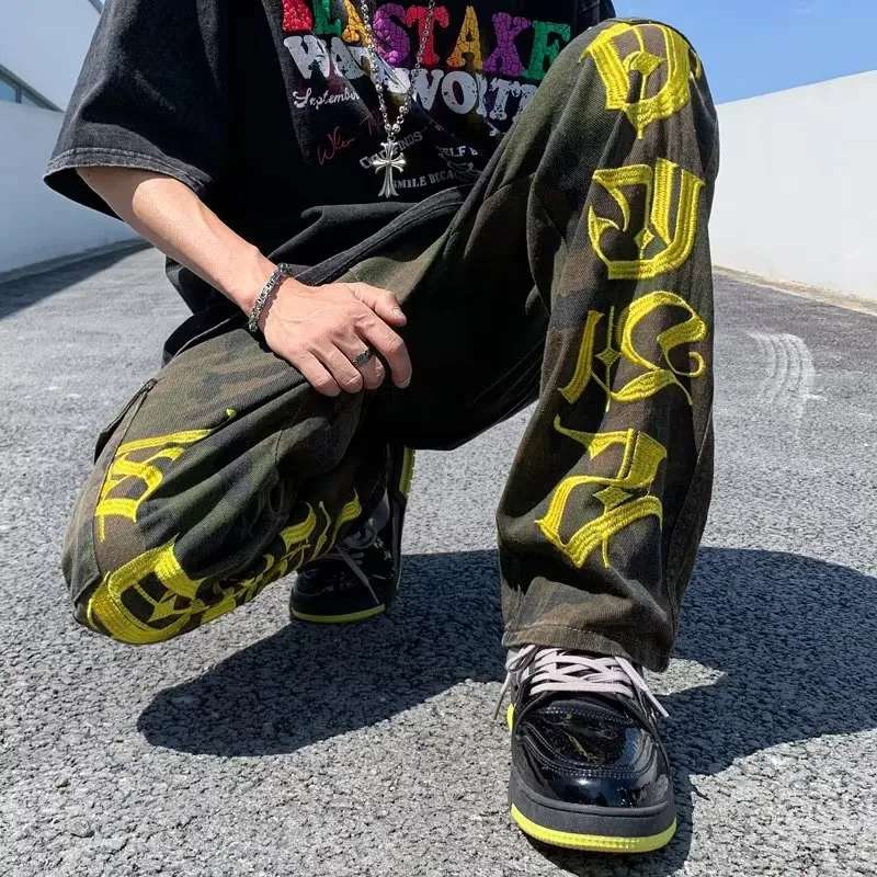 OG96 LAB Jeans Unisex Luxury Streetwear Army Green 💞 💞 💞-4