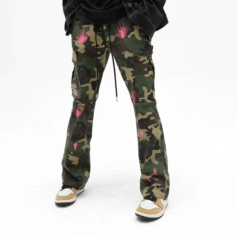 OG96 LAB Jeans Unisex Camouflage/Multicolor ☀-4