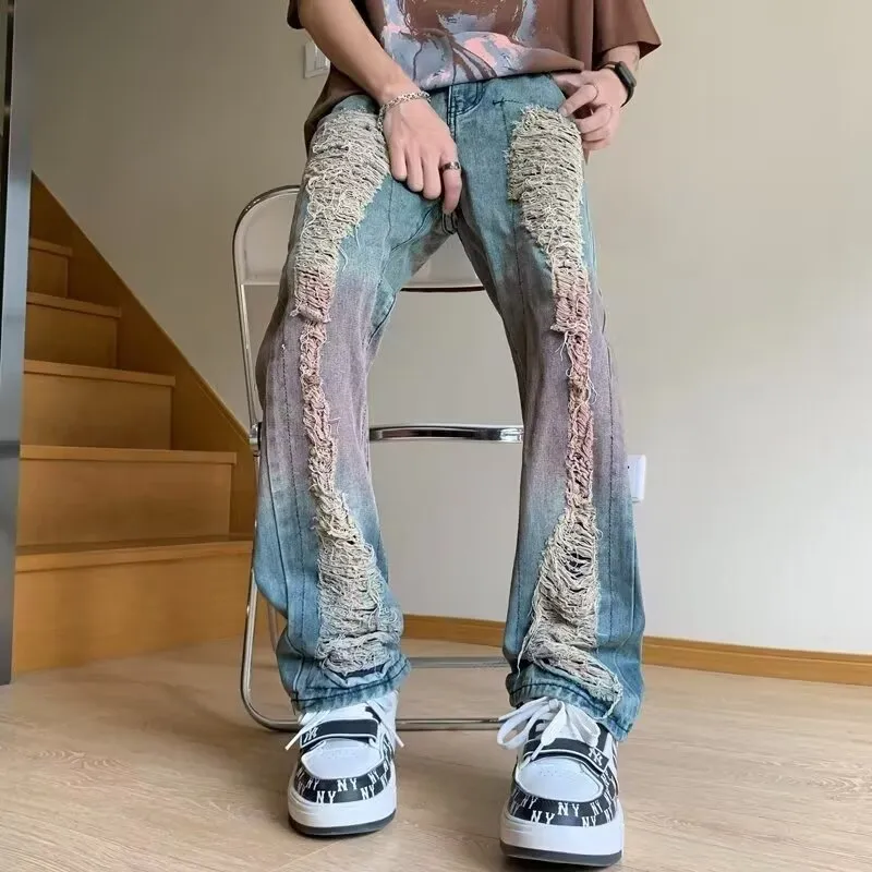 OG96 LAB Jeans Unisex Nostalgic Blue Cut Out Gradient-1