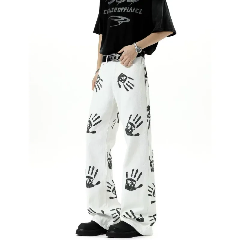 OG96 LAB Jeans Unisex White/Color☀-5