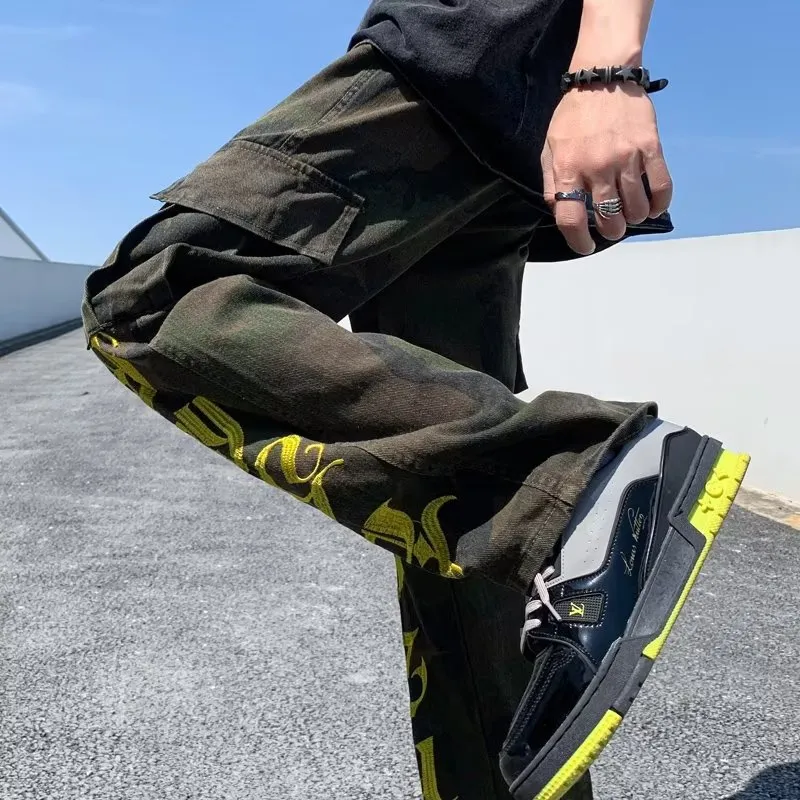 OG96 LAB Jeans Unisex Luxury Streetwear Army Green 💞 💞 💞-3