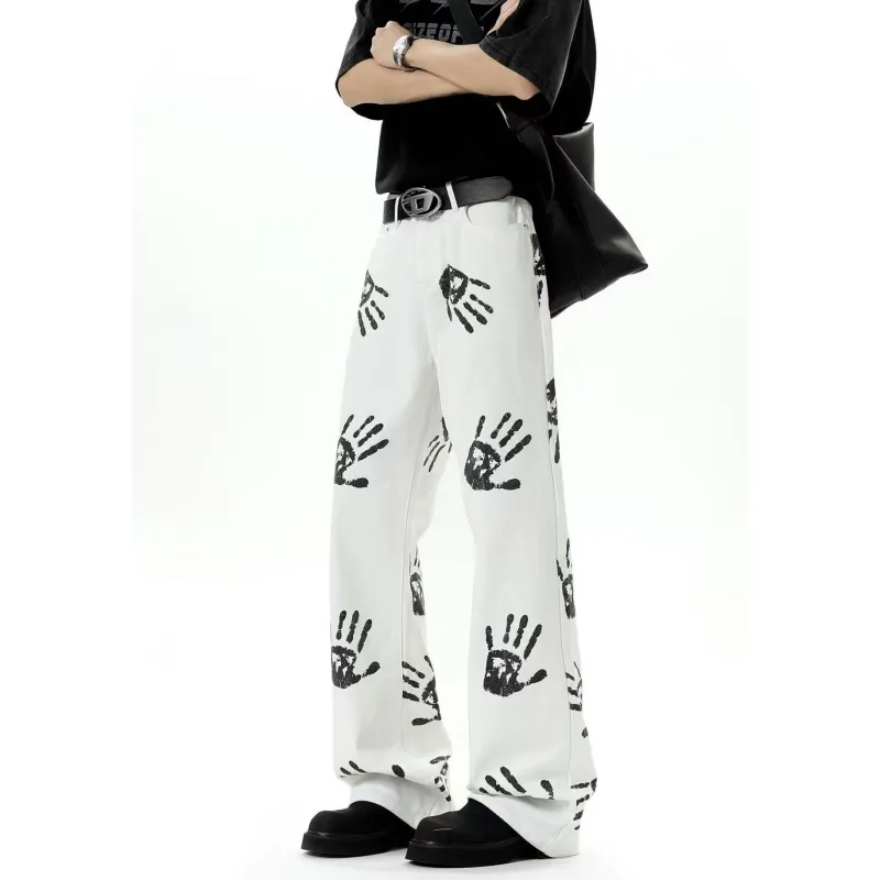 OG96 LAB Jeans Unisex White/Color☀-3