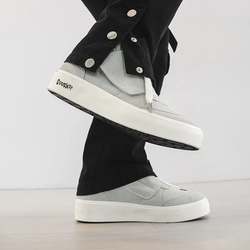 Budding Bear Anti Slip And Wear Resistant Lightweight High Top Skateboard Shoes Men's-7