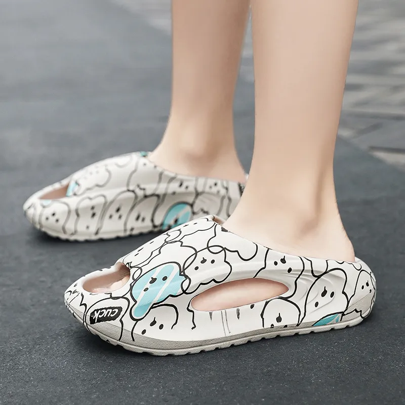 Budding Bear Slip Resistant Odor Resistant Abrasion Resistant Slide Slippers Women's-2