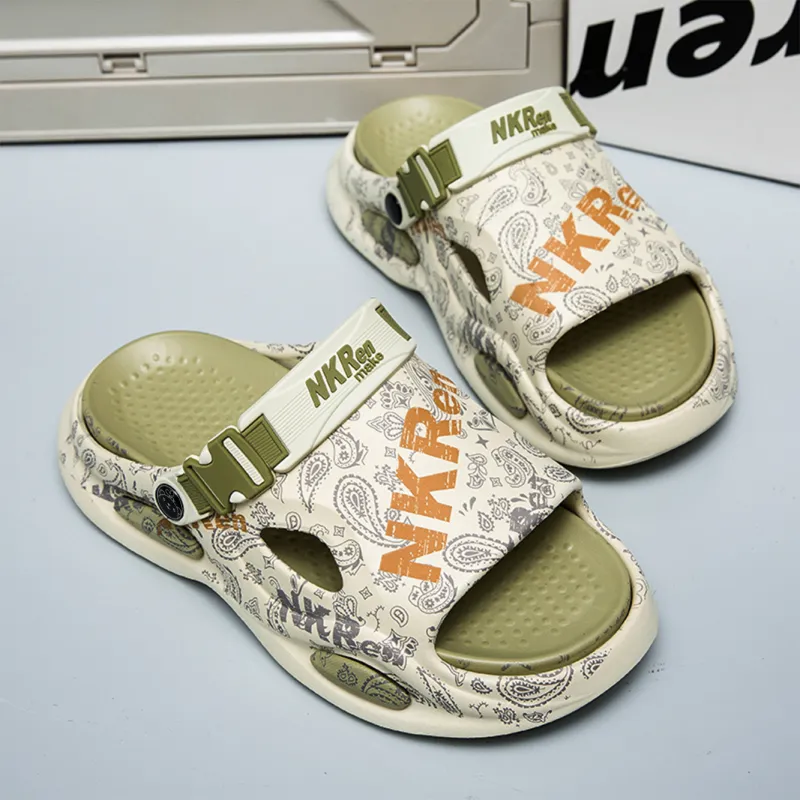 Budding Bear EVA Slip Resistant Odor Resistant Abrasion Resistant Slide Slippers Men's-2