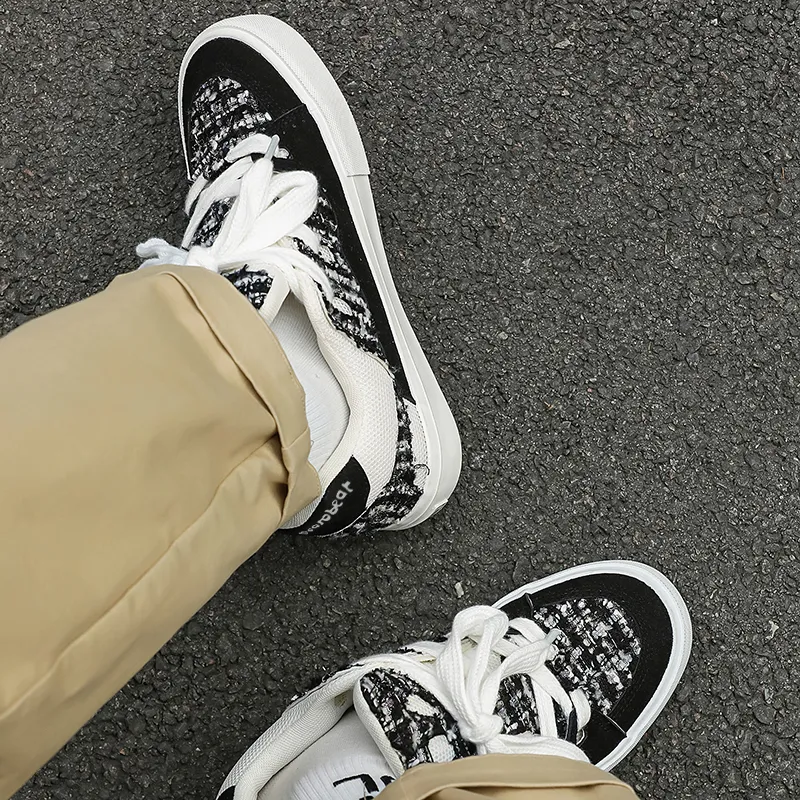 Budding Bear Height Increasing Abrasion Resistant Breathable Slip Resistant Low Top Skateboard Shoes Unisex-11