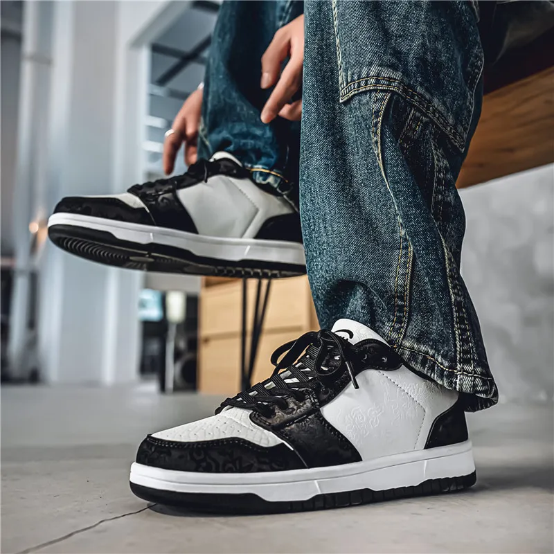 Budding Bear Anti Slip Wear Resistant Low Top Skateboard Shoes Men's-14