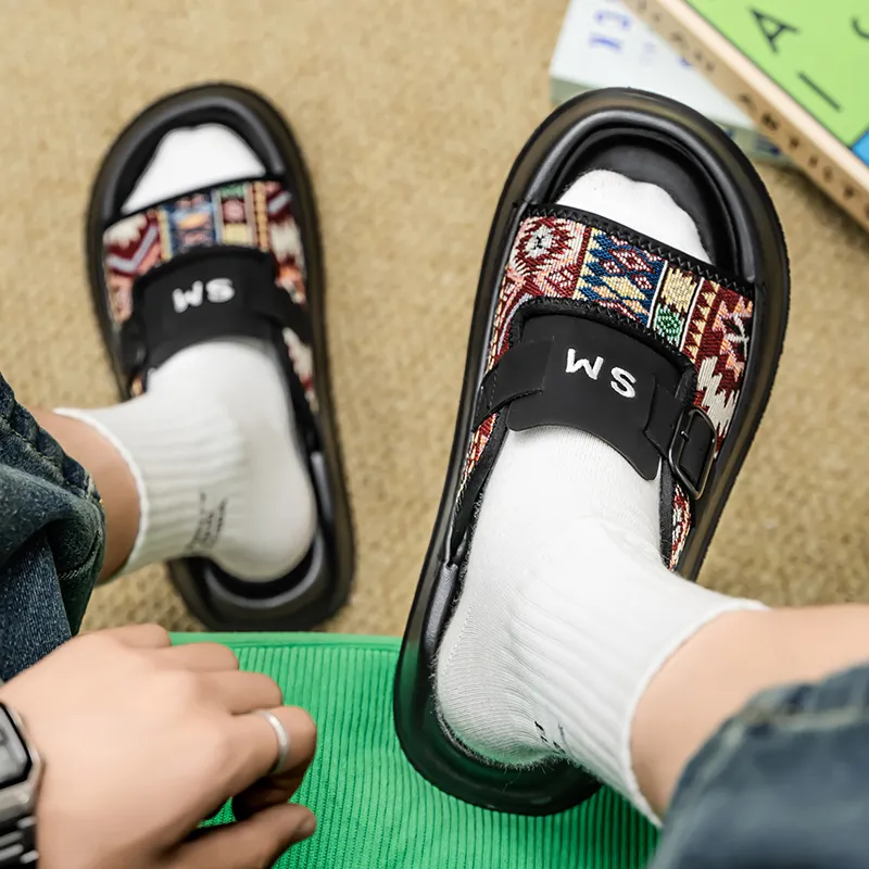 Budding Bear Slip Resistant Odor Resistant Abrasion Resistant Slide Slippers Men's-8