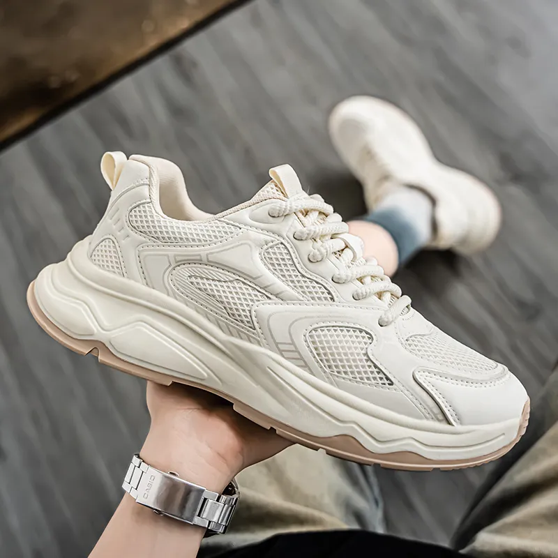 Budding Bear Slip Resistant, Abrasion Resistant, Breathable Low Top Chunky Sneakers Men's-9