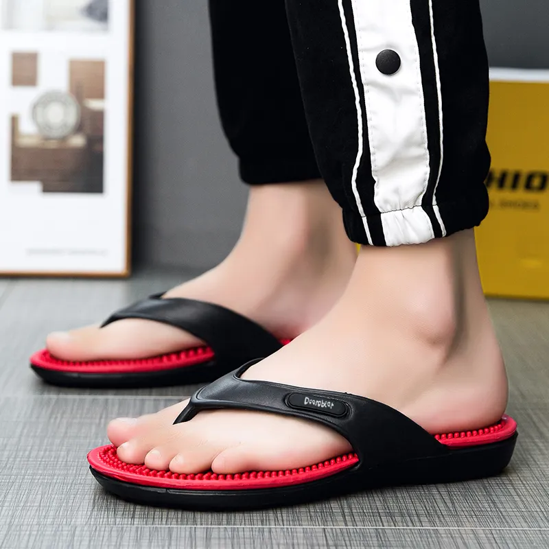 Budding Bear Rubber Sole Odor Resistant Abrasion Resistant Slip Resistant Flip Flops Men's-5