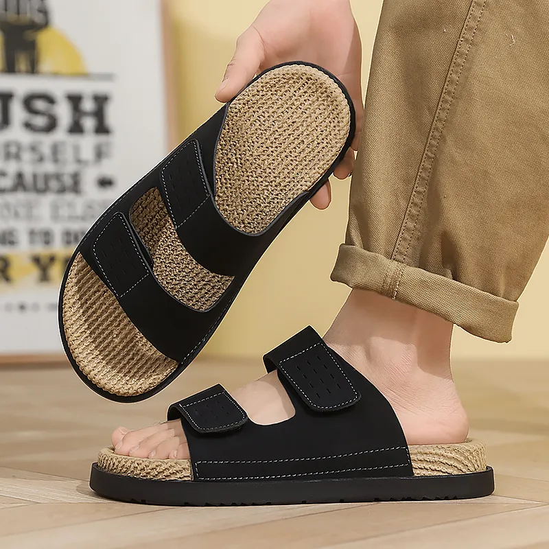Budding Bear Slip Resistant Odor Resistant Abrasion Resistant Slide Slippers Men's-7