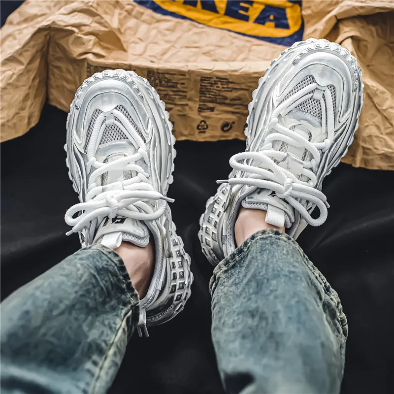 Budding Bear Height Increasing Abrasion Resistant Lightweight Breathable Slip Resistant Low Top Chunky Sneakers Unisex-10