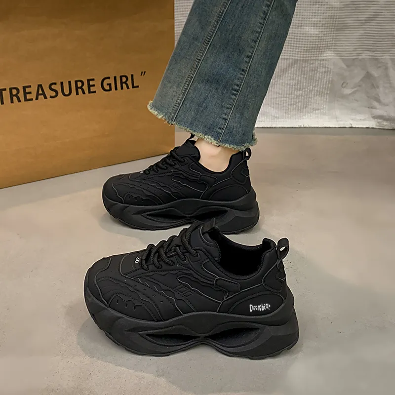 Budding Bear Slip Resistant, Abrasion Resistant, Lightweight Coverage Low Top Chunky Sneakers Women's-7