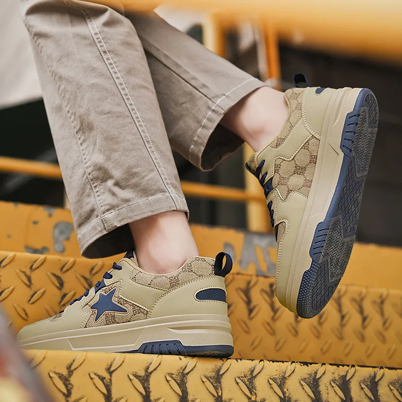 Budding Bear Abrasion Resistant Lightweight Slip Resistant Low Top Skateboard Shoes Men's-7