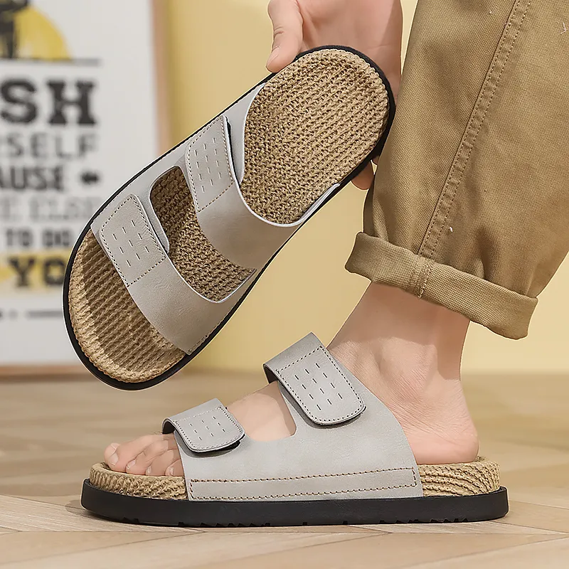 Budding Bear Slip Resistant Odor Resistant Abrasion Resistant Slide Slippers Men's-3