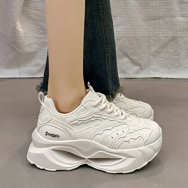 Budding Bear Slip Resistant, Abrasion Resistant, Lightweight Coverage Low Top Chunky Sneakers Women's-3