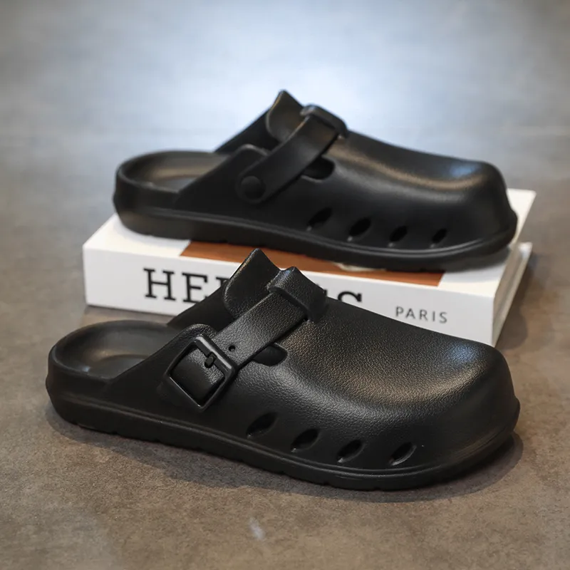 Budding Bear EVA Odor Resistant Abrasion Resistant Slip Resistant Closed Toe Slippers Men's-5
