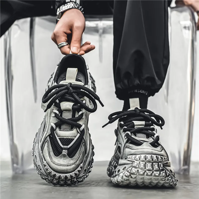 Budding Bear Height Increasing Abrasion Resistant Lightweight Breathable Slip Resistant Low Top Chunky Sneakers Unisex-15