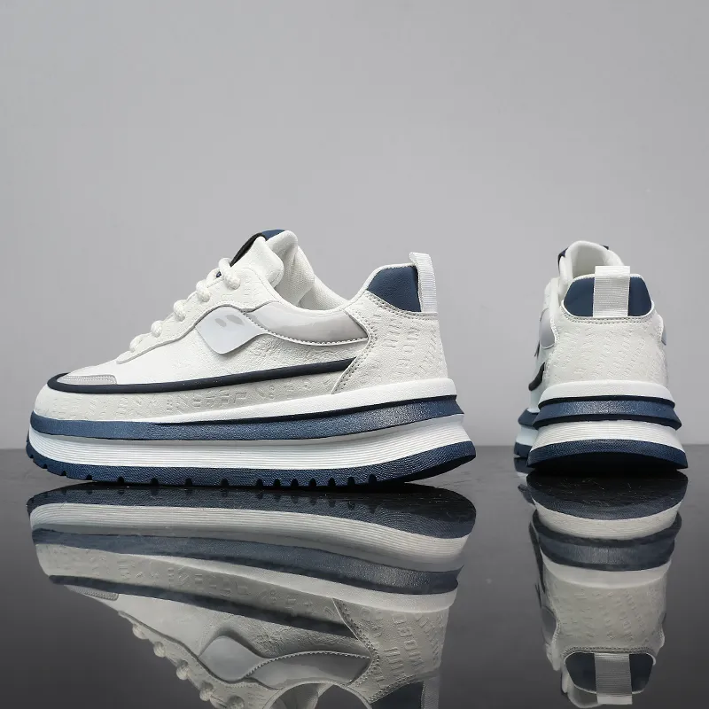 Budding Bear Slip Resistant, Abrasion Resistant, Lightweight, Height Increasing, Rebound Low Top Casual Shoes Men's-6