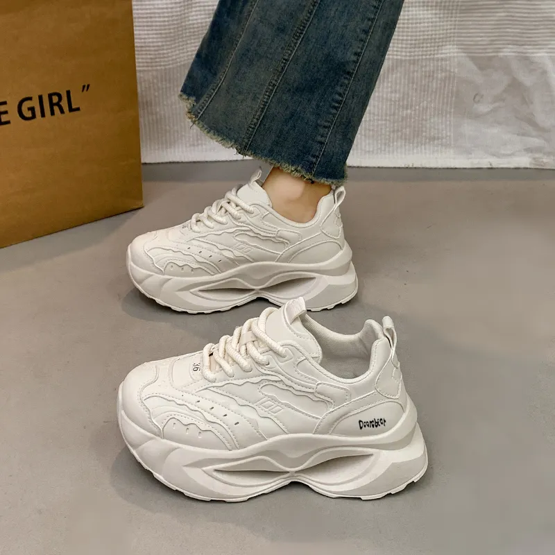 Budding Bear Slip Resistant, Abrasion Resistant, Lightweight Coverage Low Top Chunky Sneakers Women's-2