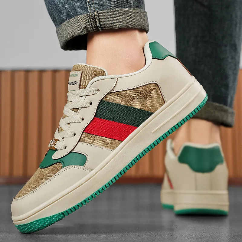 Budding Bear Wear resistant, Lightweight, Breathable, And Non slip. Low Top Skateboard Shoes Unisex-5