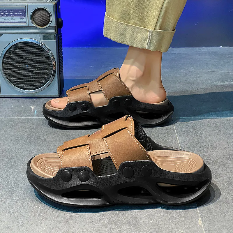 Budding Bear Slip Resistant Odor Resistant Abrasion Resistant Slide Slippers Men's-3
