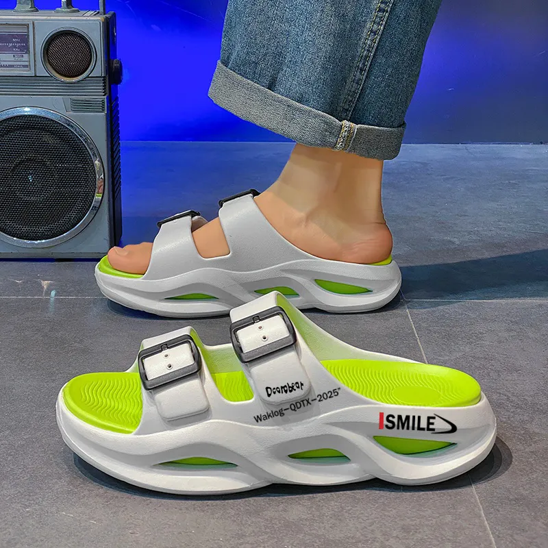 Budding Bear EVA Slip Resistant Odor Resistant Abrasion Resistant Slide Slippers Men's-7