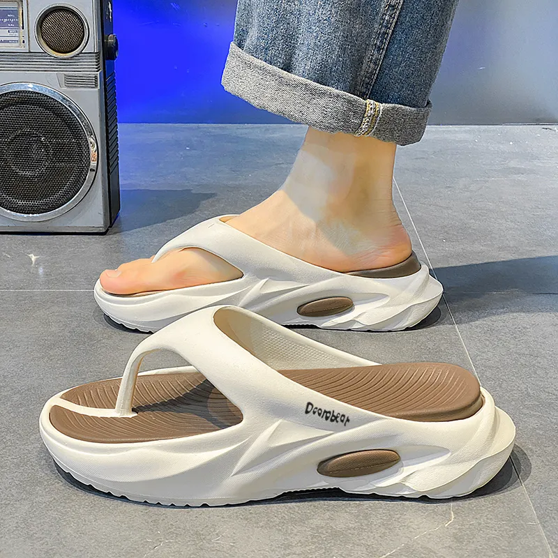 Budding Bear EVA Quiet Odor Resistant Abrasion Resistant Slip Resistant Flip Flops Men's-10