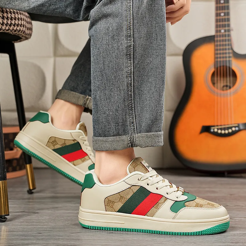 Budding Bear Wear resistant, Lightweight, Breathable, And Non slip. Low Top Skateboard Shoes Unisex-4
