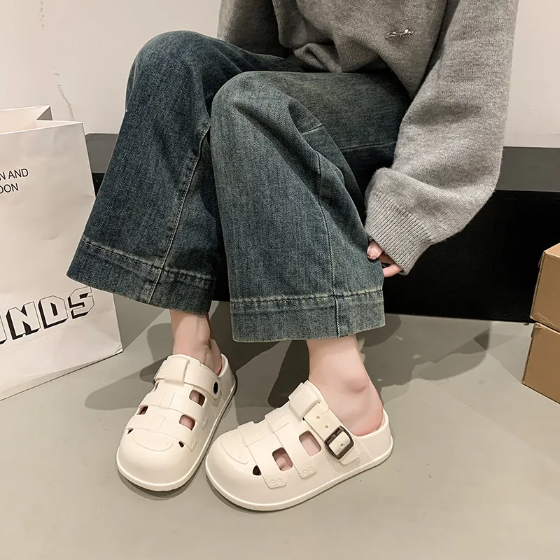 Budding Bear EVA Odor Resistant Abrasion Resistant Slip Resistant Closed Toe Slippers Women's-3